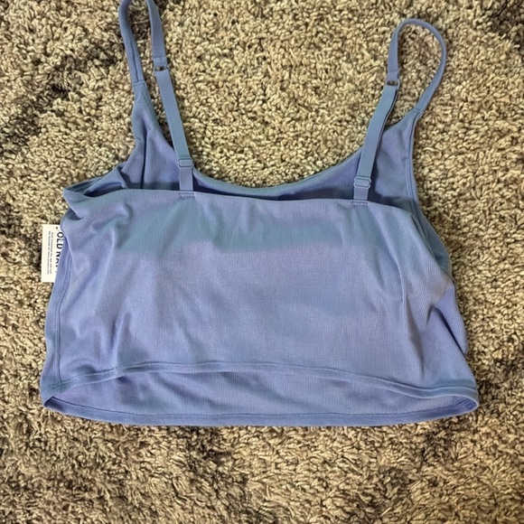 NWT Women's Blue Crop Tank Top - Picture 3 of 4